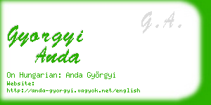 gyorgyi anda business card